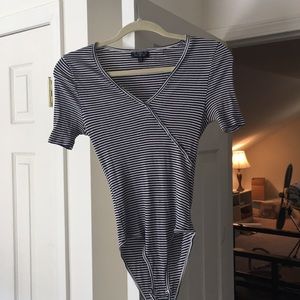Top shop striped bodysuit
